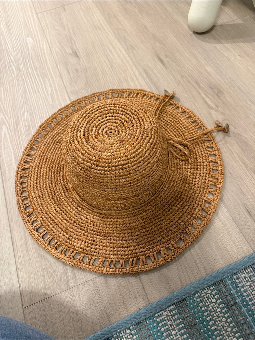 John Callanan Woven Straw Sun Hat in Brown